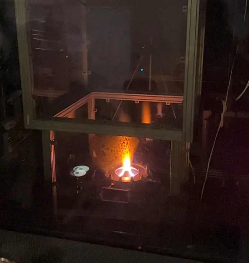 Radial RDE hot-fire